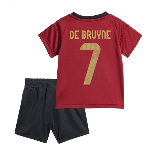 Fotbalové Dres Belgie Kevin De Bruyne #7 Dětské Domácí ME 2024 Krátký Rukáv (+ trenýrky)